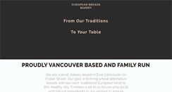 Desktop Screenshot of europeanbreads.com